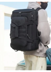 1pc Dual Shoulder Backpack With Large Capacity Designed Short Distance Travel College Students Notebook Laptop Carrier Basketball Backpack Weekend Overnight Bag With Multiple Pockets University Book B