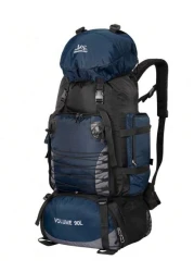 حقيبة سفر سعة 90 لتر ، حقيبة ظهر للتخييم و التسلق والتنزه والمشي والرياضة الخارجية مع غطاء واقي من المطر، حقيبة