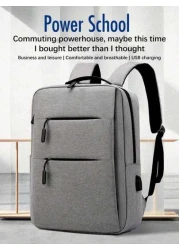 Men s Business Commute Backpack With Large Capacity 15 6 Inch Laptop Compartment Multiple Pockets And External USB Charging Port Suitable For Travel Office Or Daily Use Case Teacher Christmas Scream B