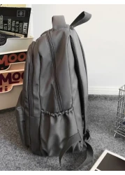 Canvas Backpack Large Capacity School Bag Casual Travel Rucksack Laptop Bag College Bag Summer Dad Bag For School Multi Functional For Books For School Supplies Teenagers Freshmen High School Universi