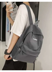 peach tree Minimalist Solid Color Nylon Backpack With Peach Tree Key Chain Christmas Men Bag Vacation Travel Essentials Dad Gifts School Bag Travel Backpack Large Capacity Sports Bag Laptop Bag Book B