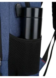 Convenient Sub Charging Backpack Men Purse Equipped With Night Reflective Strips Can Hold 15 6 Inch Computer Bag Lightweight School Bag Large Capacity Travel Bag Commuting Convenient Day Bag Multi Fun