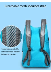 حقيبة ظهر قابلة للطي - 20 لتر للرياضة الخارجية - مقاومة للماء وراحة الطي، حقيبة تخزين محمولة فائقة الخفة