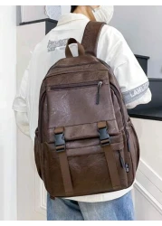 peach tree حقيبة ظهر كبيرة السعة مقاومة للماء، مناسبة للمدرسة والحاسوب والسفر والتخييم والأنشطة الخارجية، بتصامي