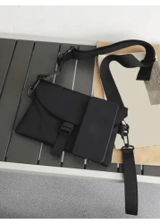 High School Students University Freshman Multifunctional Sling Bag Shoulder Bag Casual Bag Men Flap Crossbody Bag With Wristlet Handbag Schoolbag For Travel College Outdoors Sports Side Bags Satchel B