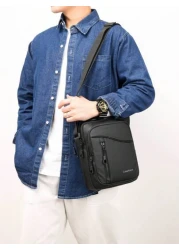 Classic Fashion Shoulder Diagonal Lightweight Waterproof Small Bag Men Bag Gifts For Men Vacation Travel Essentials Dad Gifts Boyfriend Gifts Side Bags For Men Crossbody Bag Tote Bag Shoulder Bag Mess