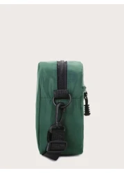 1PC Multifunctional Mini Men Patch Detail Square Bag Shoulder Bag Sling Bag Casual Bag Nylon Zipper Crossbody Bag For High School Student University Student Freshman College Bag Gifts For Men Large Ca