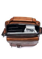 Men s Shoulder Bag Vintage Leather Hand Business Men s Casual Leather Bag Satchel Bag For Men Gift For Father Anniversary Laptop Bag