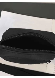 peach tree Fashionable Minimalist Solid Color Small Crossbody Bag Daily Versatile Casual Nylon Lightweight Water Resistant Shoulder Bag Sports Bag 1pc Cross Print Vacation Travel Christmas Holiday Tha