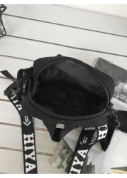 1PC Multi Pocket Buckle Crossbody Bag Solid Color Shoulder Bag Adjustable Shoulder Strap Zipper Shoulder Bag Simple Design Crossbody Bag Water Proof Nylon Shoulder Bag Crossbody Zipper Bag Christmas Z