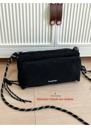 Fashionable Simple Large Capacity Solid Color Korean Version Versatile Shoulder Bag Sports And Leisure Crossbody Bag Suitable For Work School Shopping Travel Commuting Water Cup Umbrella Unisex Holida