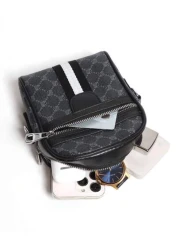 Mobile Phone Crossbody Sling Bag Faux Leather Small Square Shoulder Bag Men s Bag Fit Street College Father s Day Gift Travelling Adult Birthday Gift Freshman Tote Bag Rider Bag Gym Bag Checkered Plai