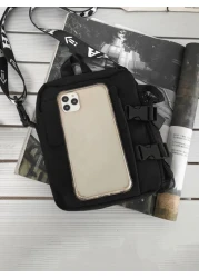 Multi Functional Square Shape Shoulder Bag For Students Mini Bag With Letter Graphics And Bag Charm Suitable College Sports Commuting Nylon Holiday Essentials Portable Side Bag Outdoor Present Valenti