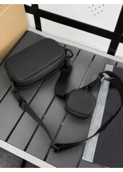 Multifunctional Mini Minimalist Square Bag With Coin Purse Shoulder Bag Sling Bag Casual Bag Crossbody Bag For High School Student University Student Freshman Side Bag Black Bag Small Bag For Holiday