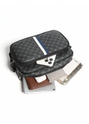 Men s Stylish Large Capacity Multi Functional American Style Texture Shoulder Bag Spring Summer 2024 New Vintage Sling Bag Crossbody Bag Versatile Travel Bag For School Season Good Choice For Couple S