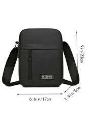 Korean Version Of Leisure Large Capacity Multi Layer Waterproof Crossbody Bag Oxford Cloth Bag Business Bag Collection Wallet Students Commute Practical Sling Bag For Man Man Bag Cross Body Bag Travel