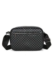 حقيبة يد من البولي يوريثان بلون متباين لشنطة صدر للرجال، سعة كبيرة، مقاوم للماء،حقيبة رجالية للأعمال،حقيبة ل