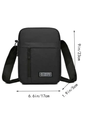 Korean Version Of Leisure Large Capacity Multi Layer Water Proof Crossbody Bag Oxford Cloth Bag Business Bag Collection Wallet Lightweight Fashion White Collar Workers College Work Business Commute Of
