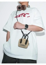 peach tree Men Sling Bag One Shoulder Bag Coin Pouch Lightweight Nylon Crossbody Bag Multi Color Casual Daily Versatile Gift Peach Tree Brand