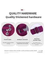 Multifunctional Multi Compartment Crossbody Bag New Lightweight Leisure Shoulder Bag Cell Phone Change Documents Bag