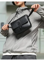 peach tree Peach Tree Men s Messenger Bag Shoulder Bag Crossbody Bag Business PU Waterproof Flap Box Bag Unisex Business Storage Bag Large Capacity To Keep Your Items Organized Suitable For Office Vin