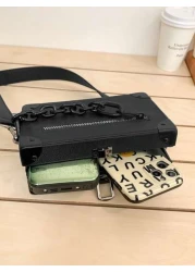 1 Male Bag Niche Crossbody Men s Small Shoulder Bag Japanese Men s Bag Shoulder Bag Box Shaped Bag Small Square Bag Crossbody Men s Bag Sling Bag