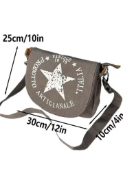 حقيبة كتف خماسية الأضلاع، تصميم سحاب به شراريب، حقيبة كلاسيكية رجالية للقيادة أو السفر أو المدرسة