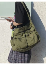 peach tree 1pc Men s Casual Shoulder Bag Messenger Bag Crossbody Bag Daily Use Mini Nylon Waterproof Sling Bag Multifunctional Outdoor Bag Simple Elegant Black Gift For Men Dad Boyfriend Students Larg