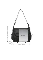 Large Capacity Fashion Crossbody Bag Solid Color Versatile Shoulder Tote Bag Minimalist Casual Water Resistant Suitable For Shopping Work Commuting Etc Sling Bag For Men Messenger Bag