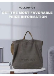 peach tree 1pc Peach Tree Fashion Simple Letter Print Large Capacity Lightweight Fit 12 Inch Tablet Bag For Men Retro Canvas Solid Color Crossbody Bag Christmas Men Bag Vacation Travel Essentials Dad