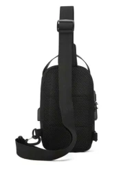 Fashion Versatile SUB Plug Motorcycle Bag Outdoor Casual Travel Sport Street Party Power Bank Umbrella Coins Keys Multi Function Men Shoulder Messenger Bag