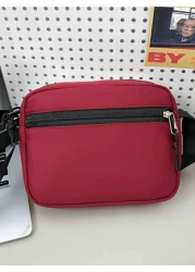 Black Small Square Bags Daily Supplies Bookbags Crossbody Bags Sports Bags High School Students College Students Travel Bags