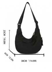 Shoulder Bag Men s Y Brand New Sports Crossbody Bag Casual Versatile Lightweight Commuting Backpack Sling Side Bag Work Weekend Travel Camping Summer Gym Vacation Holiday Carry On Nylon Black Personal