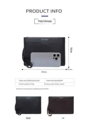 Men s Fashion Handbag Wallet Vintage Casual Style Simple Design For Daily Commute Long Envelope Style Multi Pocket Design For Small Items Card Slots Suitable For Smartphone Keys Coins Business Card Ho