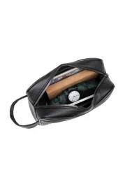 New Men s PU Leather Business Casual Clutch Bag Large Capacity Fashion Versatile Wristlet Suitable For Shopping Short Distance Travel