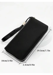 HOVI S Simple Casual Commuter Long Wallet Fashion Portable Large Capacity Multifunctional Travel Clutch Phone Wallet Holiday Gift Laptop Fashionable Casual Christmas Thanksgiving Fall Winter Purse Gif