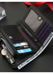 New Arrival Men s Retro Lightweight Short Wallet With Multiple Card Slots For Daily Use Men Bag For Men Men Wallet Hand Bag Men Travel Winter Purse Wash Bag Old Money Vacation Vintage Coin Purse Leath