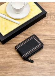 HOVI S Classic Minimalist Card Holder Ultra Thin Portable Card Coin Wallet Multi Function