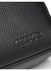 حقيبة كلاتش سوداء بسعة كبيرة، حقيبة يد سوداء، لوازم مكتبية، تخزين عتيق، هدية للرجال كرجل زوج أو أب، هدية عيد ا