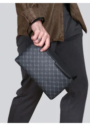 1pc Fashion Wrist Bag Clutch Square Bag Envelope Handbag Made Of Scratches Resistant PU Material Suitable For Party Commute With Multiple Pockets And Exquisite Vintage Pattern Personalized Gifts Valen