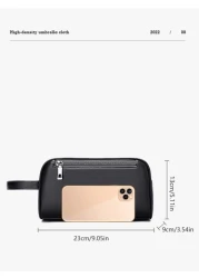 gorchis High End Men s Clutch Bag With Multiple Pockets Business Casual Handbag With Large Capacity Handheld Bag For Men For Books Multi Functional Toiletry Bag Fashionable Handbag Student Outdoor Han