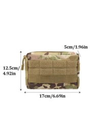 NYXIA Outdoor EDC Hunting Toolkit Molle Pouch Multifunctional Camouflage Waist Pack Coin Cell Phone Pouch Nylon Portable Handbag Christmas Gifts Christmas Winter Fall Men Bag Wallet Men Wallet Gifts T