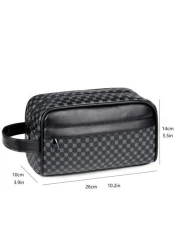 PU Leather Clutch Wallet Business Wrist Bag Anti Theft Clutch Bag Phone Bag Handbag Travel Toiletry Bag Shaving Storage Pouch Christmas Gifts Fall Scream Bag Wallet Hand Bag Men Thanksgiving Winter Pu