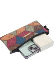 حقيبة يد صغيرة مربعة للرجال، حقيبة يد بخياطة عصرية، نمط راقي لحقيبة المعصم