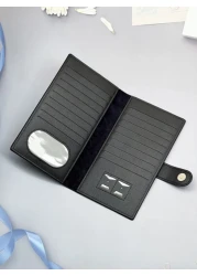 HOVI S Lightweight Passport Card Case Multi Card Slots Multi Function Passport Protect Your ID With This Portable Slim Bag Lightweight Portable Credit Card ID Card White Collar Workers Purse Wash Bag