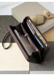 HOVI'S محفظة طويلة جديدة رفيعة المظهر مع حماية من الرقاقات RFID, سعة كبيرة، متعددة الوظائف تتسع لتليفون