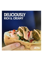 هاينز مايونيز بالفلفل الأحمر الحار في قارورة قابلة للعصر من الأعلى للأسفل 225 ملل