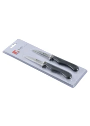 Bergner Stainless Steel 2Pieces Fruit Knife Set, Black Colour, BG39900BK