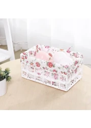 Set of 3 Eco-Friendly Handwoven Storage Baskets &ndash; Durable Woven Bins with Sturdy Plastic Frame and Removable Liners for Toys, Books, and Toiletries &ndash; Decorative and Versatile Home Organization - Pink