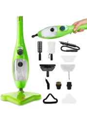 Steam Mop &amp; Handheld Steam Cleaner, 10-in-1 Multipurpose Floor Steamer for Hardwood, Tile, Grout, Upholstery &amp; Carpet, Chemical-Free Deep Cleaning.